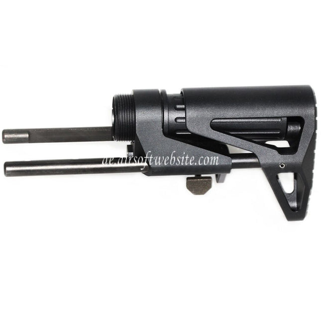 5KU SCW Einziehbarer PDW Schaft Geeignet für Tokyo Marui M4 MWS Serie GBB Gewehre Airsoft Schwarz