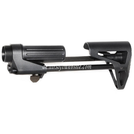 5KU SCW Einziehbarer PDW Schaft Geeignet für Tokyo Marui M4 MWS Serie GBB Gewehre Airsoft Schwarz