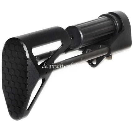 5KU SCW Einziehbarer PDW Schaft Geeignet für Tokyo Marui M4 MWS Serie GBB Gewehre Airsoft Schwarz