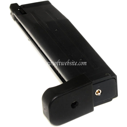 G&P 30rd Gas Magazin Geeignet für Hi-Capa Serie GBB Pistolen Airsoft Schwarz