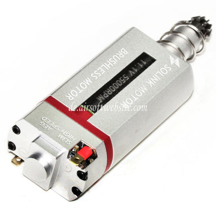 SOLINK Ultradünn Bürstenlos Super Hohe Geschwindigkeit Motor (Lange Achse) 11.1V 55000RPM Geeignet für M4 M16 MP5 G3 P90 Serie V2 Getriebe AEG Gewehre Airsoft