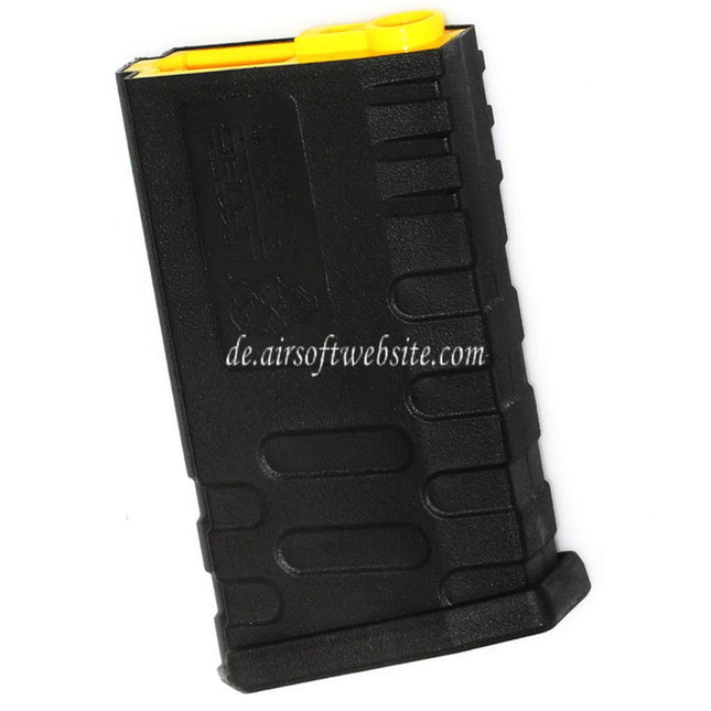 APS 190rd Polymer M16VN Hi-Cap Magazin Farbiger Kern Geeignet für M4 M16 Serie AEG Gewehre Airsoft Schwarz/Gelb