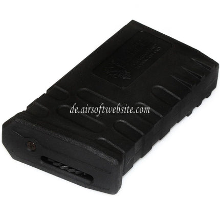 APS 190rd Polymer M16VN Hi-Cap Magazin Farbiger Kern Geeignet für M4 M16 Serie AEG Gewehre Airsoft Schwarz/Gelb