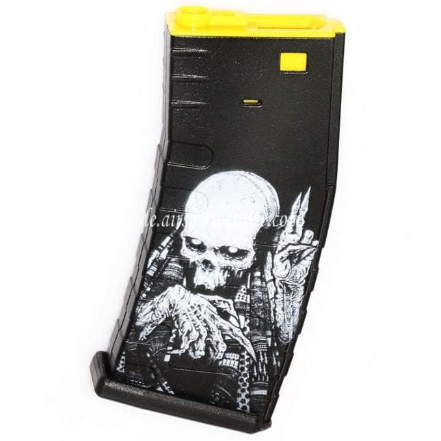 APS 300rd Polymer Hi-Cap Magazin Farbiger Kern Geeignet für M4 M16 Serie AEG Gewehre Airsoft