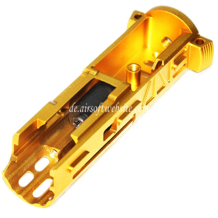 5KU CNC Aluminium Leichtgewichtige Verschlussträger Blowback Einheit Typ B Geeignet für ACTION ARMY AAP01 GBB Pistolen Airsoft