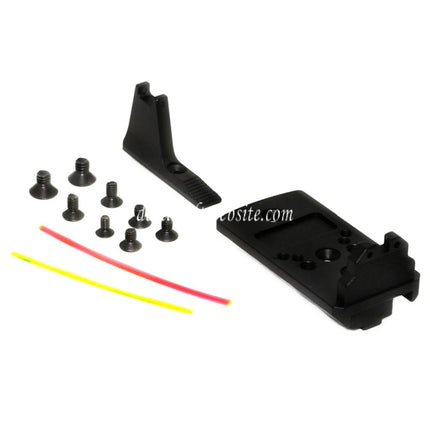 5KU Fiberglasvisier Korn Kimme RMR Montageadapter Geeignet für ACTION ARMY AAP01 GBB Pistolen Airsoft