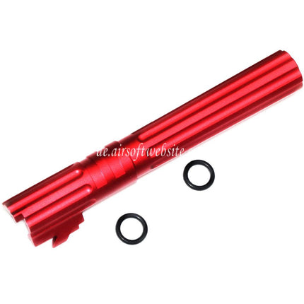 5KU 5 Zoll 123/127mm CNC Aluminium Äußerer Lauf +11mm CW im Uhrzeigersinn Geeignet für Armorer Works AW WE-TECH Tokyo Marui Hi-Capa 5.1 GBB Pistolen Airsoft