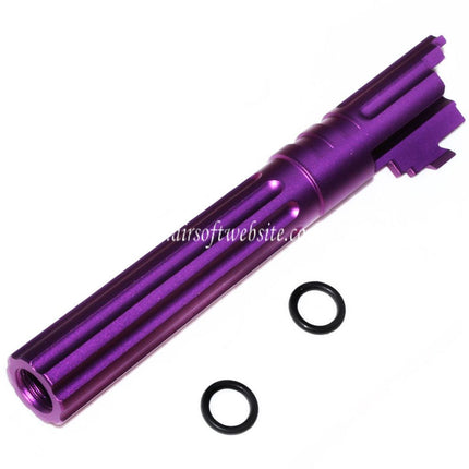 5KU 5 Zoll 123/127mm CNC Aluminium Äußerer Lauf +11mm CW im Uhrzeigersinn Geeignet für Armorer Works AW WE-TECH Tokyo Marui Hi-Capa 5.1 GBB Pistolen Airsoft