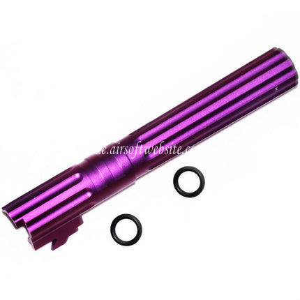 5KU 5 Zoll 123/127mm CNC Aluminium Äußerer Lauf +11mm CW im Uhrzeigersinn Geeignet für Armorer Works AW WE-TECH Tokyo Marui Hi-Capa 5.1 GBB Pistolen Airsoft