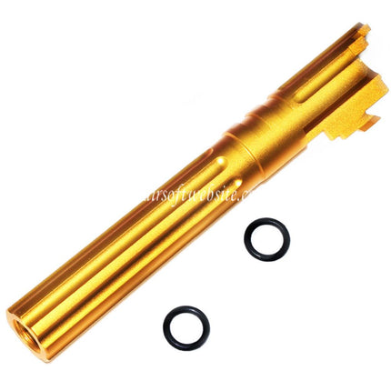 5KU 5 Zoll 123/127mm CNC Aluminium Äußerer Lauf +11mm CW im Uhrzeigersinn Geeignet für Armorer Works AW WE-TECH Tokyo Marui Hi-Capa 5.1 GBB Pistolen Airsoft