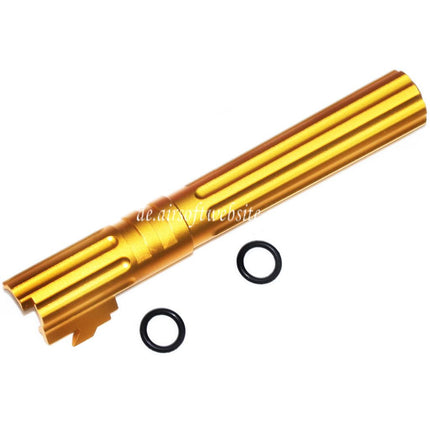 5KU 5 Zoll 123/127mm CNC Aluminium Äußerer Lauf +11mm CW im Uhrzeigersinn Geeignet für Armorer Works AW WE-TECH Tokyo Marui Hi-Capa 5.1 GBB Pistolen Airsoft