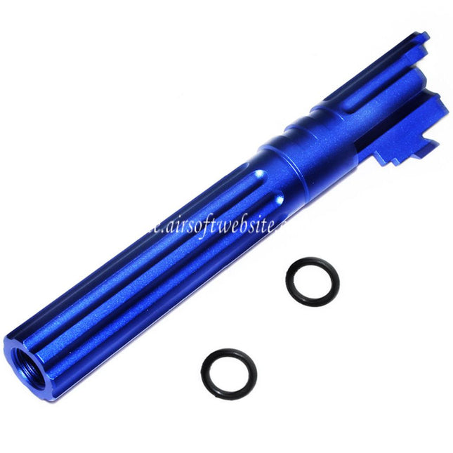 5KU 5 Zoll 123/127mm CNC Aluminium Äußerer Lauf +11mm CW im Uhrzeigersinn Geeignet für Armorer Works AW WE-TECH Tokyo Marui Hi-Capa 5.1 GBB Pistolen Airsoft