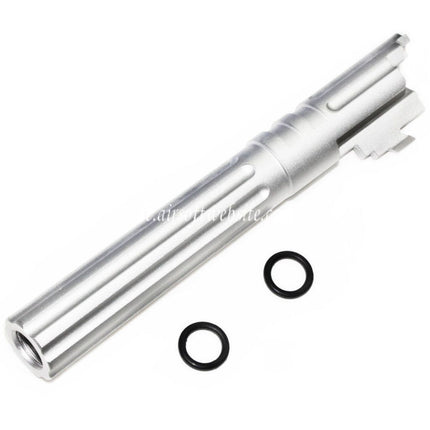 5KU 5 Zoll 123/127mm CNC Aluminium Äußerer Lauf +11mm CW im Uhrzeigersinn Geeignet für Armorer Works AW WE-TECH Tokyo Marui Hi-Capa 5.1 GBB Pistolen Airsoft