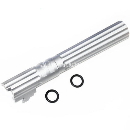 5KU 5 Zoll 123/127mm CNC Aluminium Äußerer Lauf +11mm CW im Uhrzeigersinn Geeignet für Armorer Works AW WE-TECH Tokyo Marui Hi-Capa 5.1 GBB Pistolen Airsoft