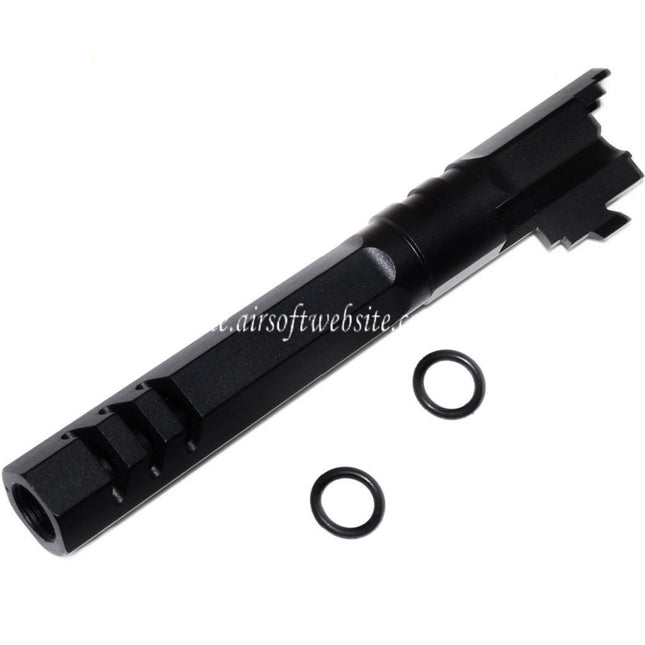 5KU 5 Zoll 123/127mm CNC Hexagon Äußerer Lauf +11mm CW im Uhrzeigersinn Geeignet für Armorer Works AW WE-TECH Tokyo Marui Hi-Capa 5.1 GBB Pistolen Airsoft