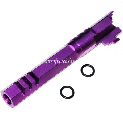 5KU 5 Zoll 123/127mm CNC Hexagon Äußerer Lauf +11mm CW im Uhrzeigersinn Geeignet für Armorer Works AW WE-TECH Tokyo Marui Hi-Capa 5.1 GBB Pistolen Airsoft