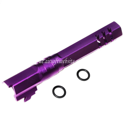 5KU 5 Zoll 123/127mm CNC Hexagon Äußerer Lauf +11mm CW im Uhrzeigersinn Geeignet für Armorer Works AW WE-TECH Tokyo Marui Hi-Capa 5.1 GBB Pistolen Airsoft