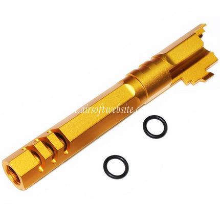 5KU 5 Zoll 123/127mm CNC Hexagon Äußerer Lauf +11mm CW im Uhrzeigersinn Geeignet für Armorer Works AW WE-TECH Tokyo Marui Hi-Capa 5.1 GBB Pistolen Airsoft