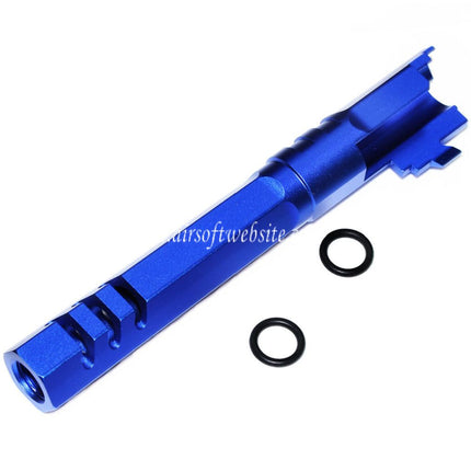 5KU 5 Zoll 123/127mm CNC Hexagon Äußerer Lauf +11mm CW im Uhrzeigersinn Geeignet für Armorer Works AW WE-TECH Tokyo Marui Hi-Capa 5.1 GBB Pistolen Airsoft