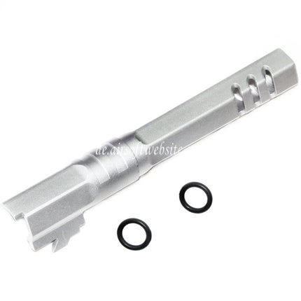 5KU 5 Zoll 123/127mm CNC Hexagon Äußerer Lauf +11mm CW im Uhrzeigersinn Geeignet für Armorer Works AW WE-TECH Tokyo Marui Hi-Capa 5.1 GBB Pistolen Airsoft