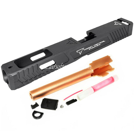 5KU TTI Combat Master CNC G34 Laufschlittensatz Geeignet für Tokyo Marui G17 Serie GBB Pistolen Airsoft Anthrazit