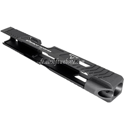 5KU TTI Combat Master CNC G34 Laufschlittensatz Geeignet für Tokyo Marui G17 Serie GBB Pistolen Airsoft Anthrazit