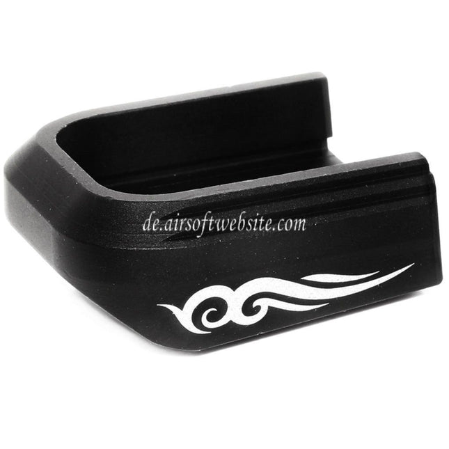 AIP Lasered Magazin Grundplatte Abdeckung Typ-3 Geeignet für ARMY EMG SAI STI TTI AW WE Tokyo Marui Hi-Capa GBB Co2 Gas Pistolen Magazin Schwarz