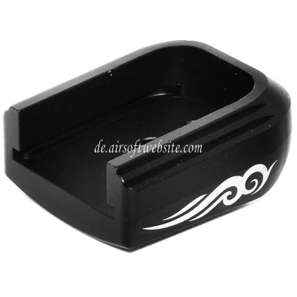 AIP Lasered Magazin Grundplatte Abdeckung Typ-3 Geeignet für ARMY EMG SAI STI TTI AW WE Tokyo Marui Hi-Capa GBB Co2 Gas Pistolen Magazin Schwarz