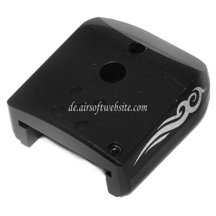AIP Lasered Magazin Grundplatte Abdeckung Typ-3 Geeignet für ARMY EMG SAI STI TTI AW WE Tokyo Marui Hi-Capa GBB Co2 Gas Pistolen Magazin Schwarz