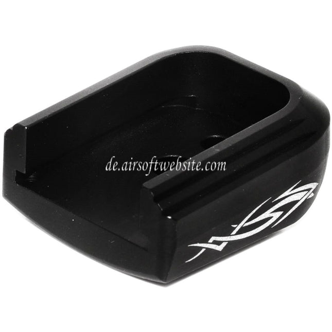 AIP Lasered Magazin Grundplatte Abdeckung Typ-4 Geeignet für ARMY EMG SAI STI TTI AW WE Tokyo Marui Hi-Capa GBB Co2 Gas Pistolen Magazin Schwarz