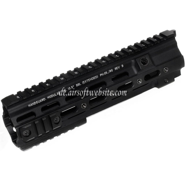 5KU 245mm CNC Aluminum SMR Taktisches Handschutz schienen system Geeignet für VFC Umarex HK416 GBB Gewehre Airsoft Schwarz
