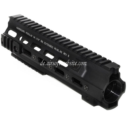 5KU 245mm CNC Aluminum SMR Taktisches Handschutz schienen system Geeignet für VFC Umarex HK416 GBB Gewehre Airsoft Schwarz