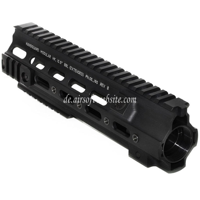 5KU 245mm CNC Aluminum SMR Taktisches Handschutz schienen system Geeignet für VFC Umarex HK416 GBB Gewehre Airsoft Schwarz