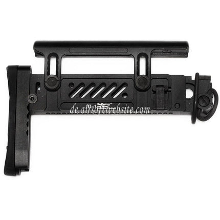 5KU PT-1 Gen2 Mehrere Positionen Seitlicher Klappschaft Geeignet für CYMA D-Boys LCT GHK AK Serie AEG GBB Gewehre Airsoft Schwarz