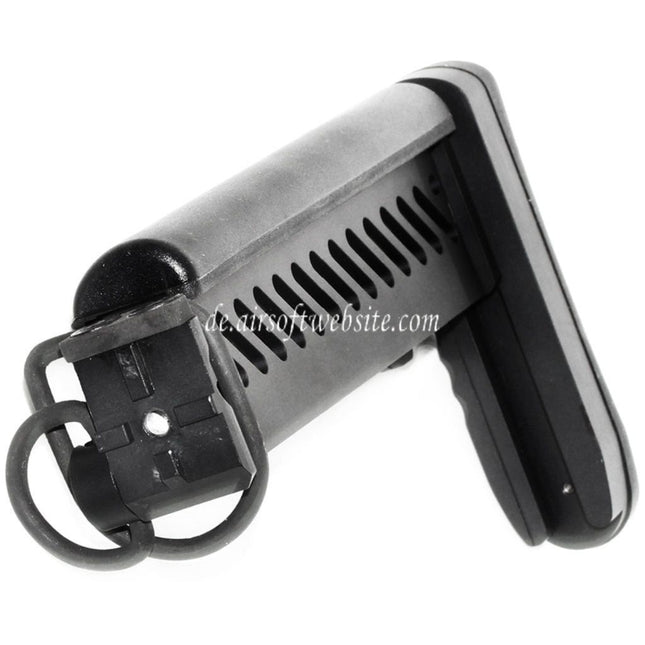 5KU PT-1 Gen2 Mehrere Positionen Seitlicher Klappschaft Geeignet für CYMA D-Boys LCT GHK AK Serie AEG GBB Gewehre Airsoft Schwarz