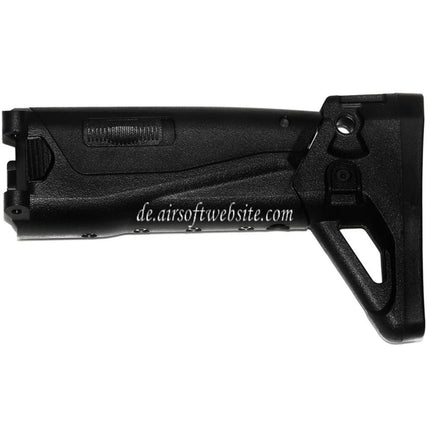 CYMA 5-Positions Einziehbarer seitlicher Klappschaft Geeignet für CYMA Platinum Edition CM103 AK Alfa AEG Gewehre Airsoft Schwarz