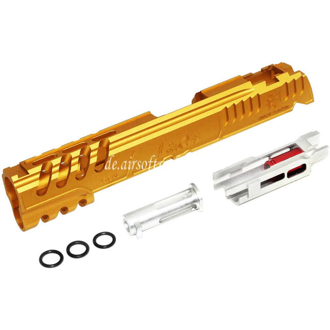 5KU CNC Aluminum Limcat Speed Cat Schlitten Set Geeignet für Tokyo Marui Hi-Capa 5.1 1911 Serie GBB Pistolen Airsoft