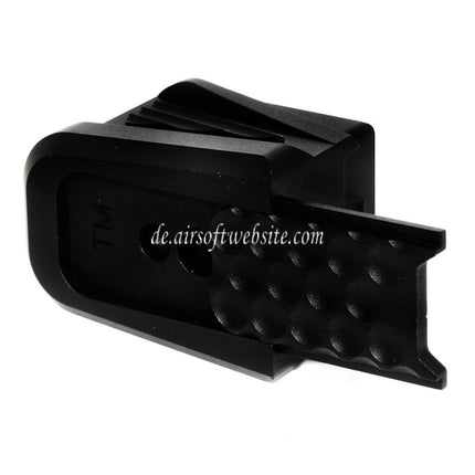 5KU CNC Aluminum Magazin Erweiterungspad Geeignet für Tokyo Marui G17 G18C G-Serie GBB Pistolen Magazin