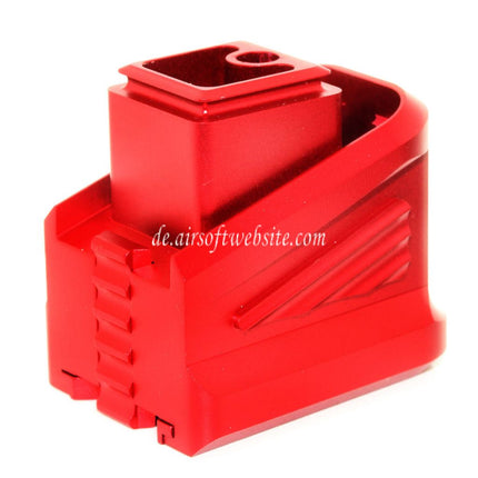 5KU CNC Aluminum Magazin Erweiterungspad Geeignet für Tokyo Marui G17 G18C G-Serie GBB Pistolen Magazin