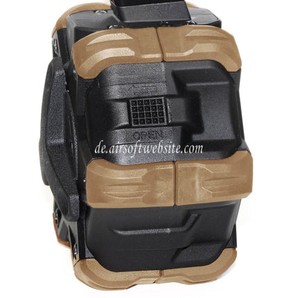 WE (WE-TECH) 350rd Gas Trommelmagazin Geeignet für G17 G18C G-Serie GBB Pistolen Airsoft