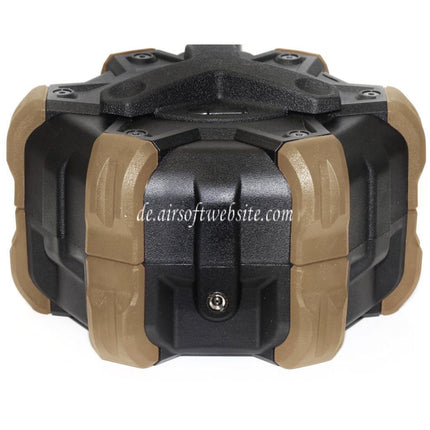 WE (WE-TECH) 350rd Gas Trommelmagazin Geeignet für G17 G18C G-Serie GBB Pistolen Airsoft