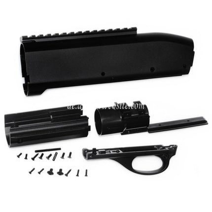 CYMA Original Ersatz Polymer Empfänger Geeignet für CYMA M870 Spring Action Schrotflinte Airsoft Schwarz