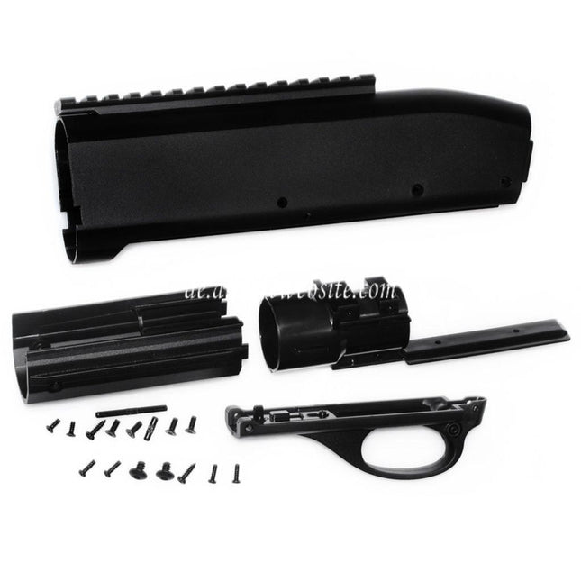 CYMA Original Ersatz Polymer Empfänger Geeignet für CYMA M870 Spring Action Schrotflinte Airsoft Schwarz