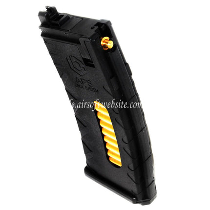 APS 36rd Polymer Gas Magazin Geeignet für APS Xtreme GBox Serie M4 GBB Gewehre Airsoft Schwarz