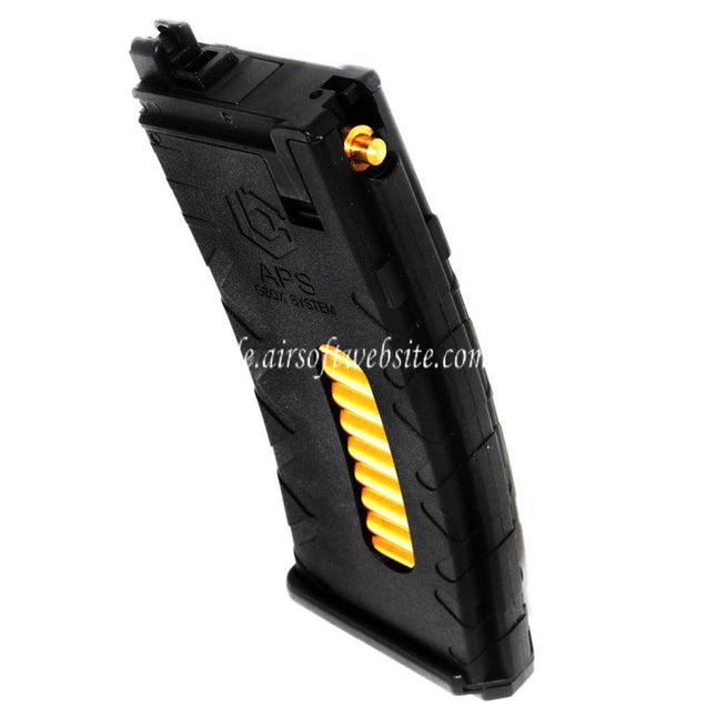 APS 36rd Polymer Gas Magazin Geeignet für APS Xtreme GBox Serie M4 GBB Gewehre Airsoft Schwarz