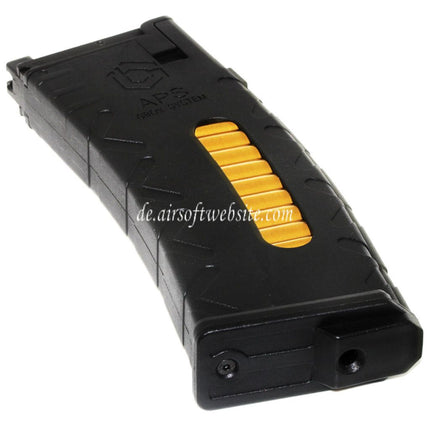 APS 36rd Polymer Gas Magazin Geeignet für APS Xtreme GBox Serie M4 GBB Gewehre Airsoft Schwarz