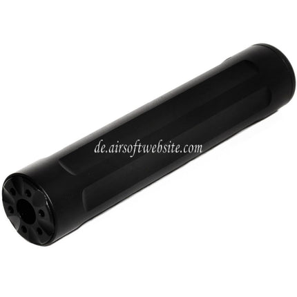 5KU 157mm Laufverlängerung Attrappe Schalldämpfer Geeignet für -14mm CCW Gegen den Uhrzeigersinn Action Army AAP-01 Serie GBB Pistols Airsoft Schwarz