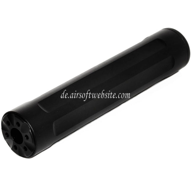 5KU 157mm Laufverlängerung Attrappe Schalldämpfer Geeignet für -14mm CCW Gegen den Uhrzeigersinn Action Army AAP-01 Serie GBB Pistols Airsoft Schwarz