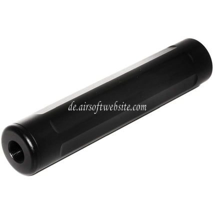 5KU 157mm Laufverlängerung Attrappe Schalldämpfer Geeignet für -14mm CCW Gegen den Uhrzeigersinn Action Army AAP-01 Serie GBB Pistols Airsoft Schwarz