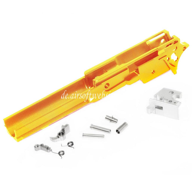5KU CNC Aluminum Mittlerer Rahmen Unter Schiene Version Typ-2 Geeignet für Tokyo Marui Hi-Capa Serie GBB Pistolen Airsoft
